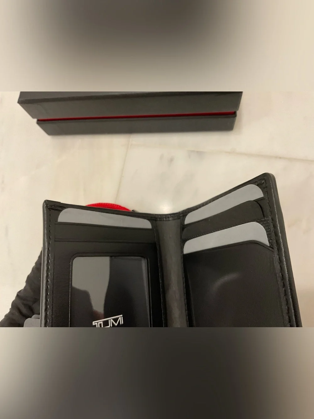 NEW Tumi ALPHA Ballistic Nylon Multi Window ID Card Case Wallet - GRAY ALLOY